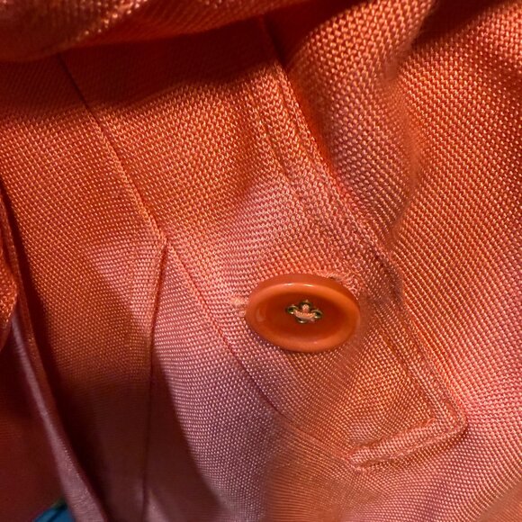 ECI New York Womens Coral Long Sleeve Belted Trench Coat Size 14 - Picture 4 of 12